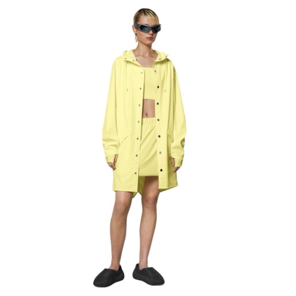 RAINS Long Jacket - Straw - Size XL - Unisex